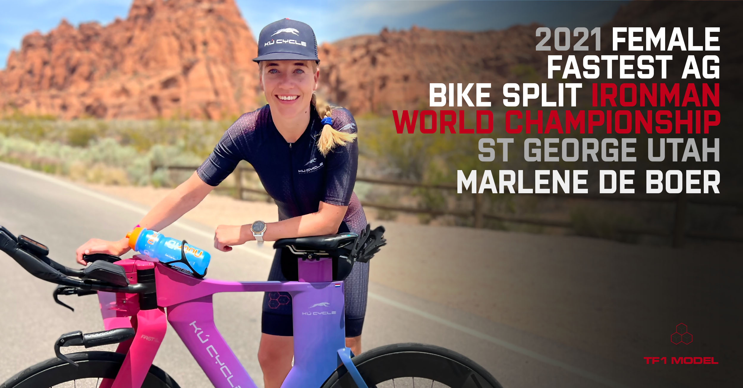 Ku Cycle Marlene de boer 2021 overall female Ironman world champion 2-2